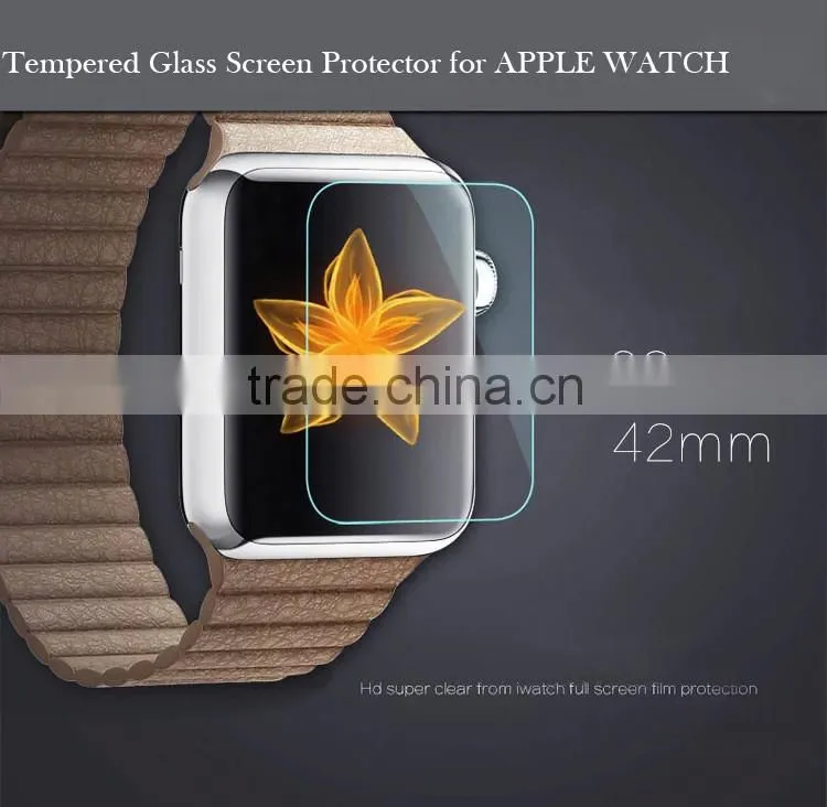 For Apple Watch High Definition Screen Protector,9H Premium For apple watch Tempered Glass screen protector