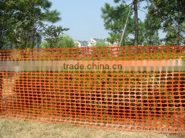 Orange security fence