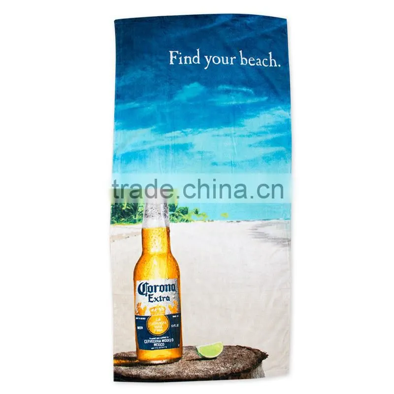 Promotional Custom Microfiber Sublimation Beach Towel