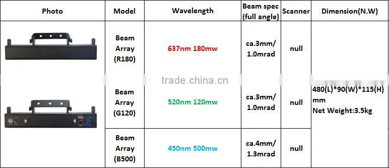 Stage lighting pure diode 8 heads red single beam laser light