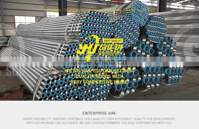 wholesale carbon steel pipe/hot dip galvanized steel pipe/galvanized steel pipe size