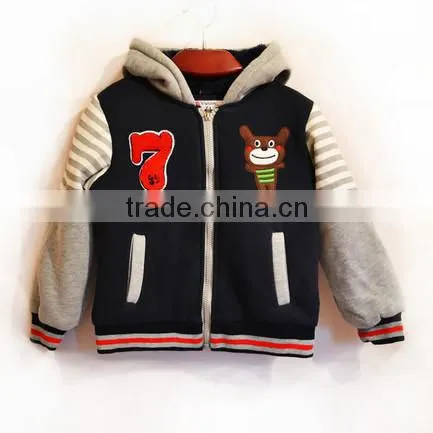 Fashion outwear zip boy kids sweatshirt
