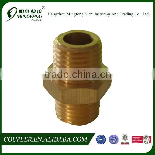 High quality brass double male nipple fittings