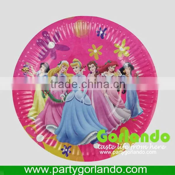 Environmental protection food grade paper plates for party