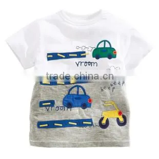 comfortable fancy animal cartoon printing kids tshirt 2015