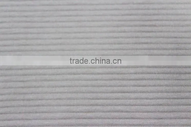 80 cotton 20 polyester knitting jacquard air layer fabric
