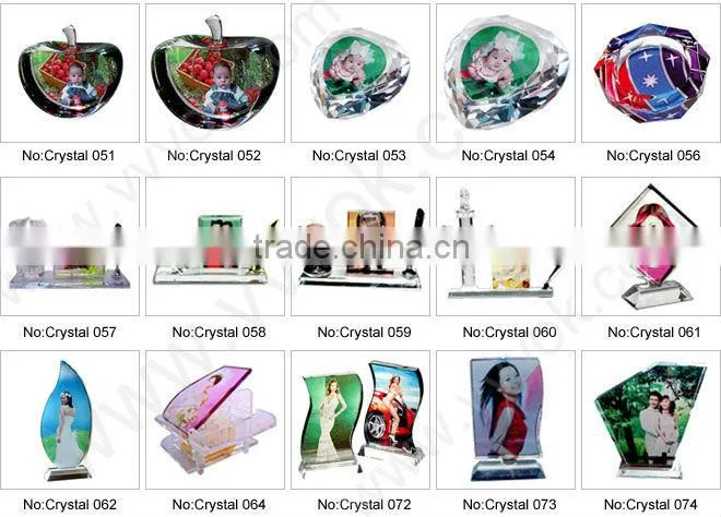 Crystal laser engraving gifts for sale