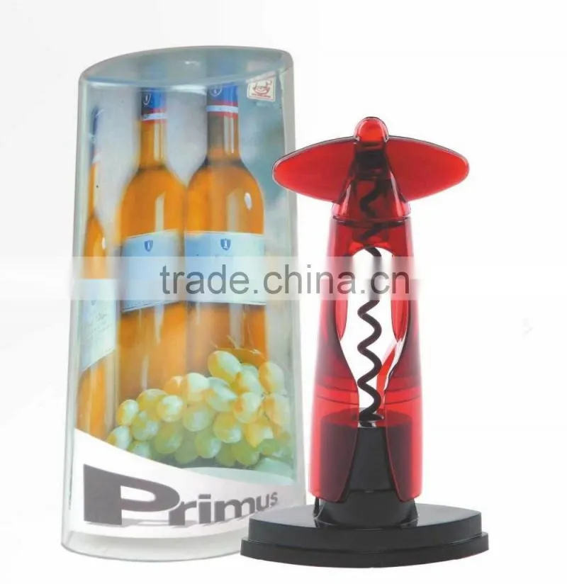 S/S+PMMA+PS 17*5*4 Kitchen utensil wine opener/cork screw/premium wine opener