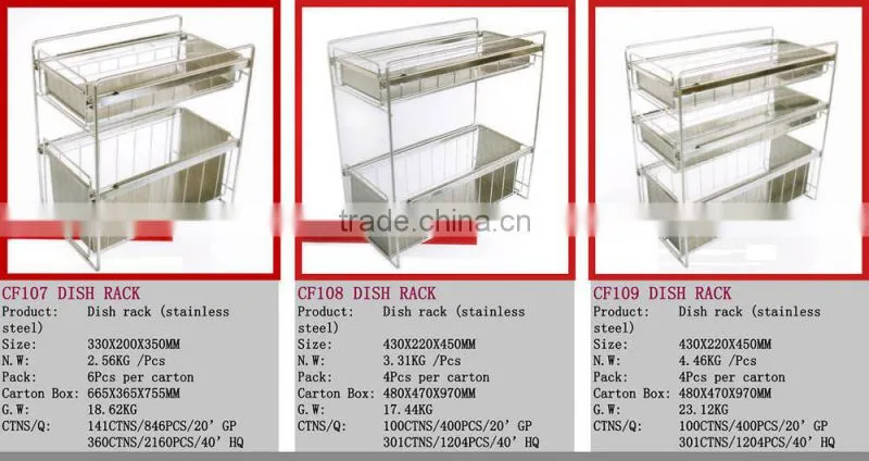 CF117 kitchen cabinet organizer dish rack, kitchen storage holder