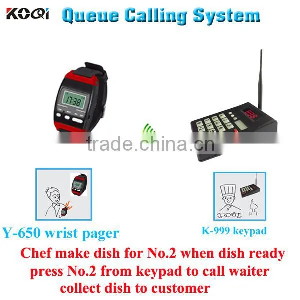 Kitchen Call Waiter System CE passed 433mhz restaurant call system digital electronic restaurant wireless sound system