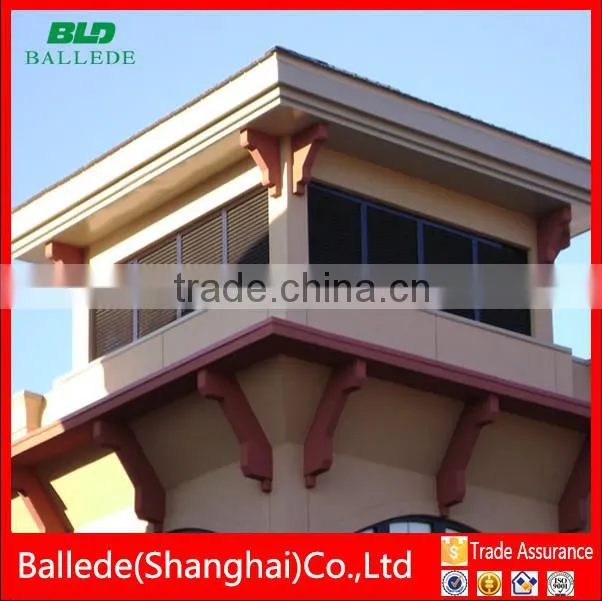 custom high quality aluminum waterproof and sun proof louver roof