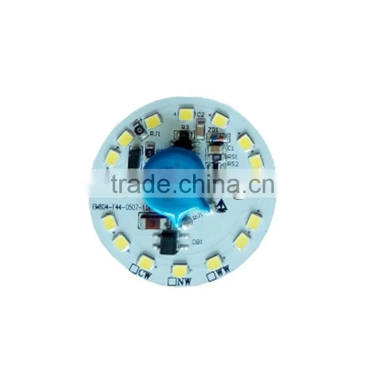 5W 6W 7W 44mm dimension no driver AC led pcb light board