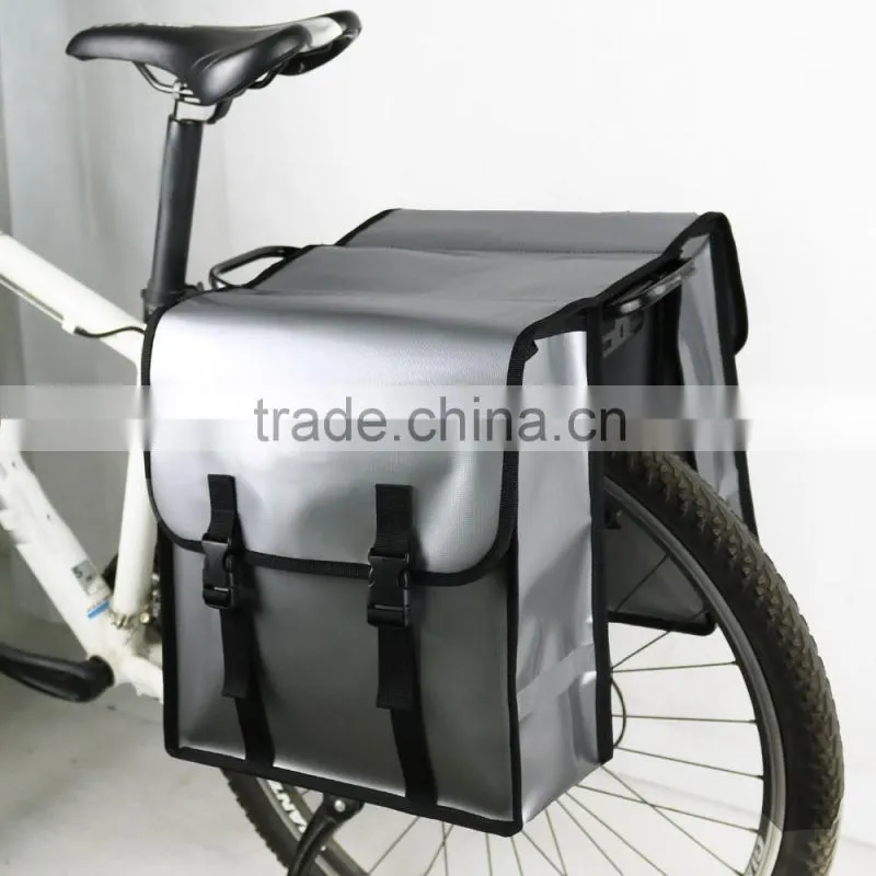 Hot Sale Leather Bicycle Double Pannier Bag