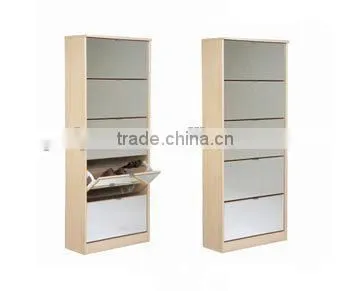 Mirrored Shoe Cabinet