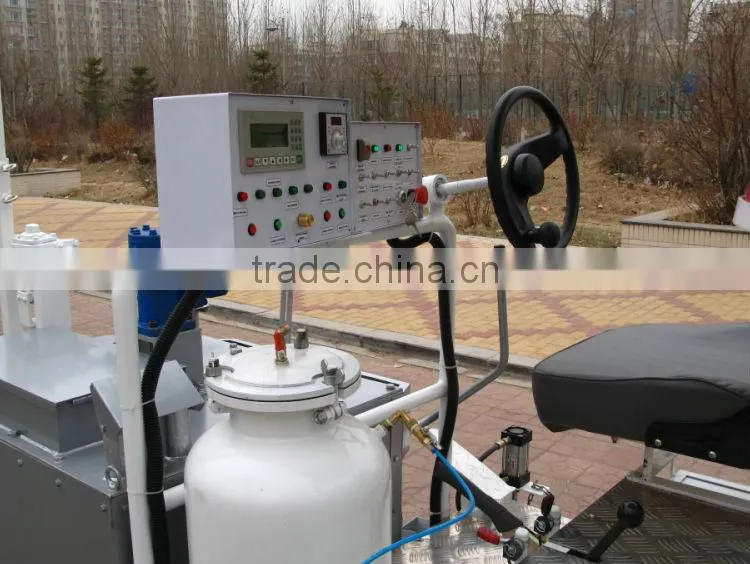 Thermoplastic paint boiler combined road marking paint machine