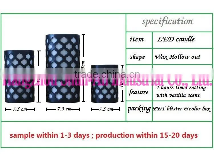 Wholesale mini LED luminara candles lanterns for cemetery
