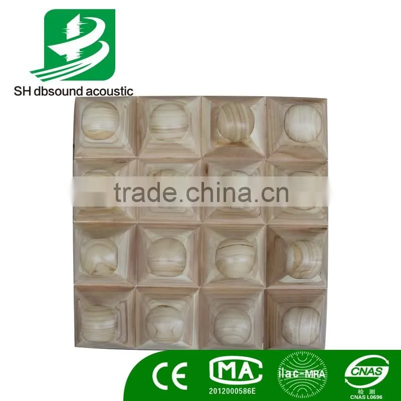 acoustic diffuser sheet for wall and ceiling decoration