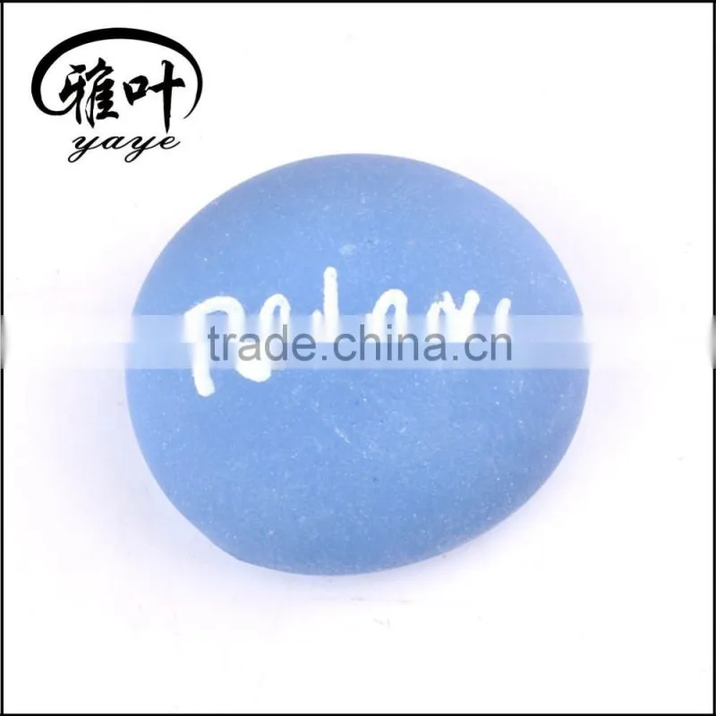 Wholesale Engraved Frosted Glass Stone Decorative Engraved Stone