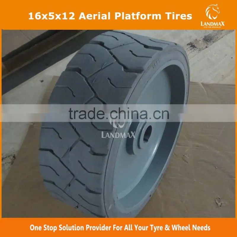 Non-marking 16x5x12 Aerial Platform Tires