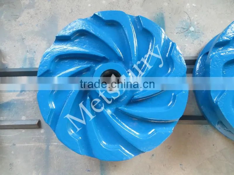 Replaceable China slurry pump and spare parts impeller