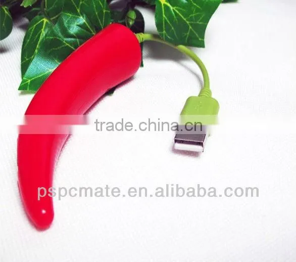 cute pepper shape usb hub 4 ports USB hub vegetables shape hub
