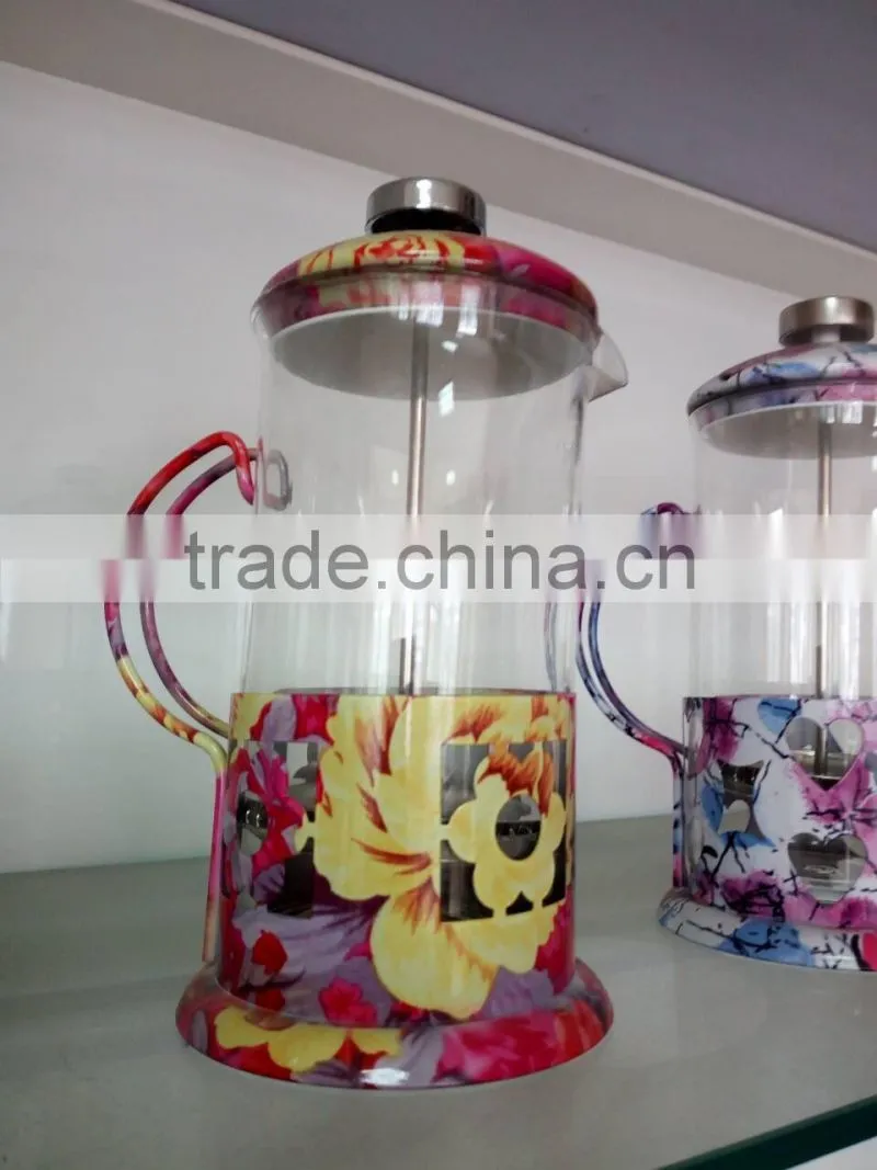 2016 New Products Unique Borosilicate Glass French Press/coffee maker