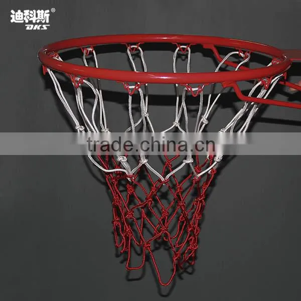 DKS Basketball Net Whirte Red Nylon Net Playground Court Park