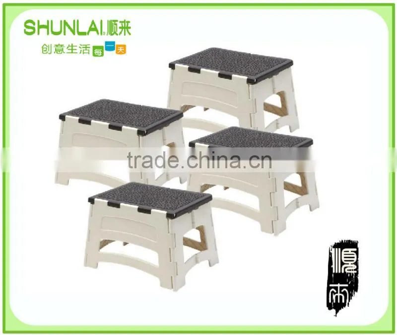 2014 Home House Garden Portable Bench Plastic Folding Step Stool Chair Footstool Cool