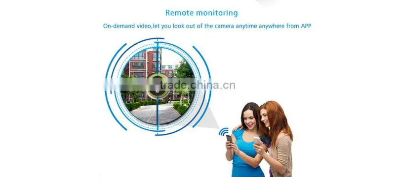 DC5V powered IP WiFi doorbell See your visitor day or night, rain or shine.