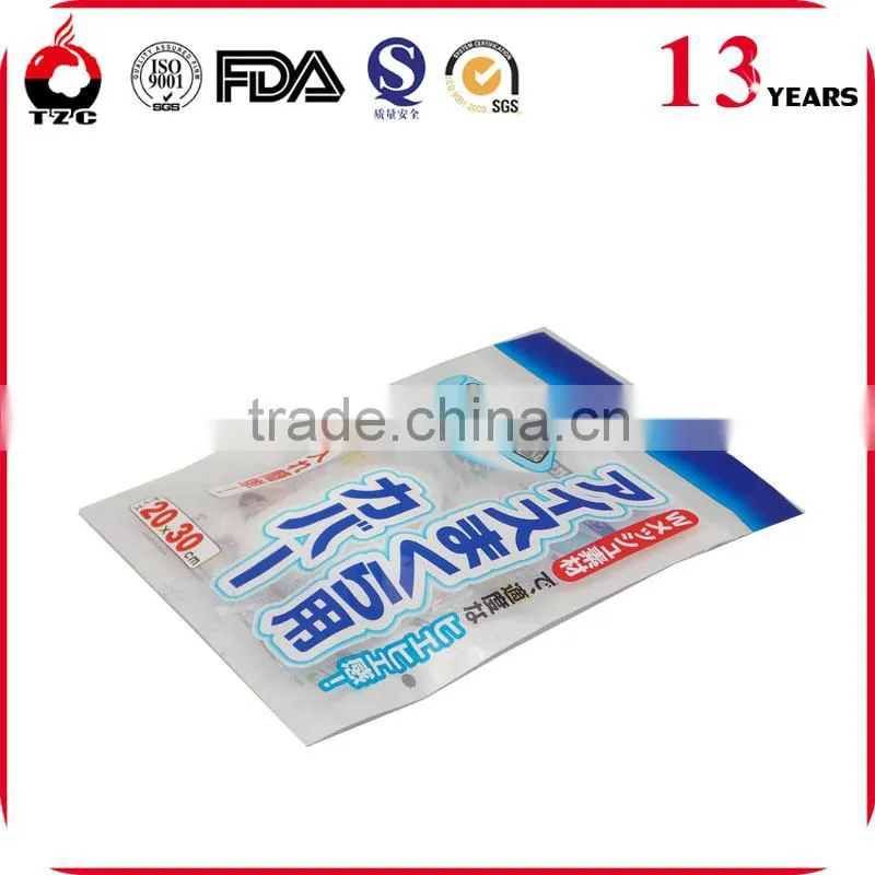 header bag printing OPP poly bag with header