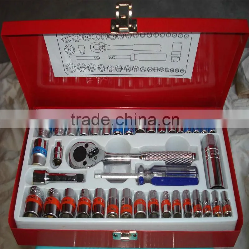24pcs 1/4" CHROME VANADIUM Hand Socket set