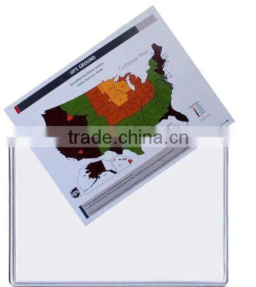 magnetic ticket pouches,magnetic sign holder,magnetic pocket film,0.5mm,vinyl magnetic backing,clear plastic front