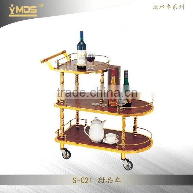 MAX S-004 Modern Wine Bar Cart Furniture,Drink Trolley For Sales