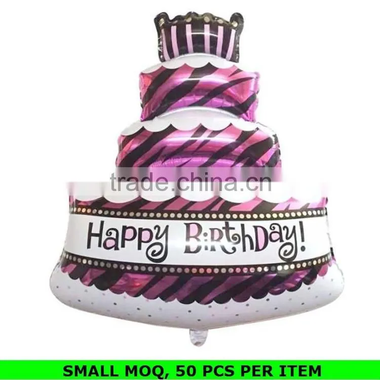 Wholesale Cake Shape Foil Balloon Kids Decorations Birthday Party Supplies