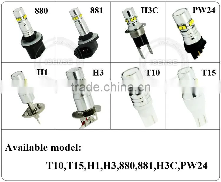 2014 hot LED CREEs 50w fog lamp h1/h3/h4/h7/h8/ /h10/h11