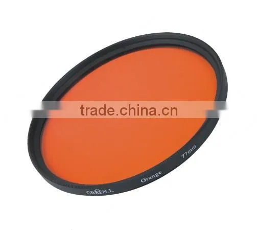 Red color glass filter 37mm-86mm