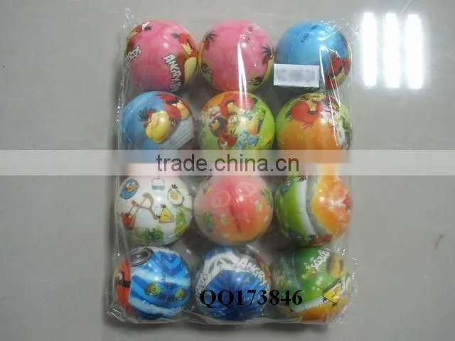 Cartoon PU ball 6.5cm 12pcs