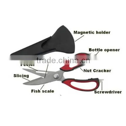 Alibaba express colorful stainless steel herb kitchen wholesale shears scissors
