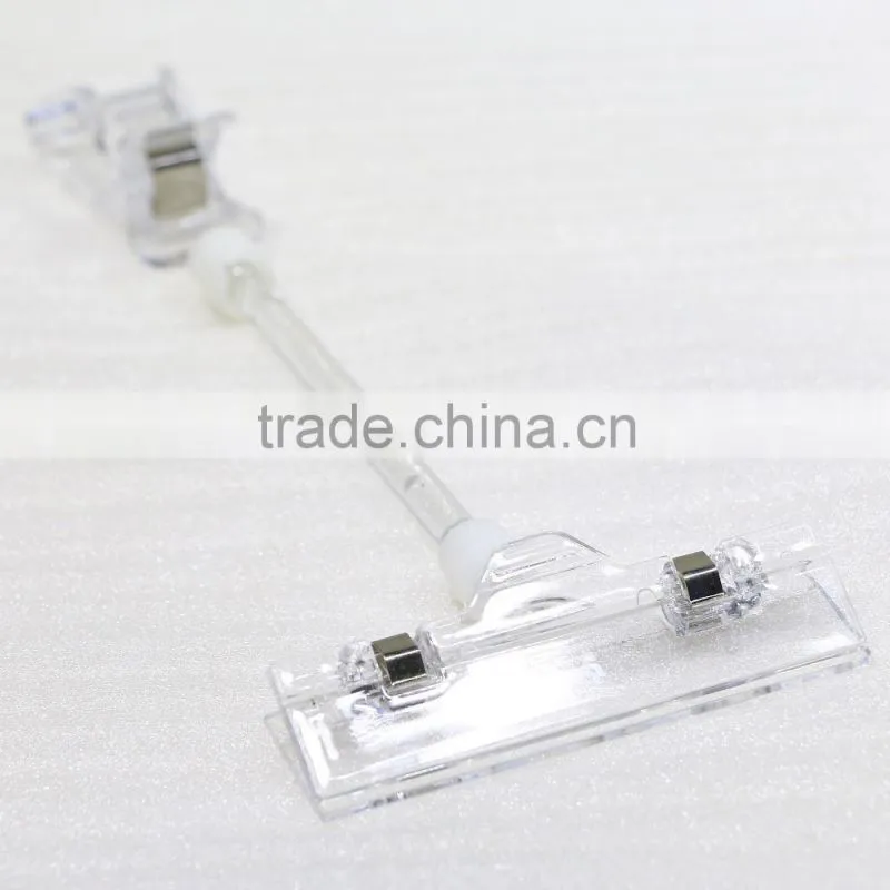 Durable transparent POP sign holder for display