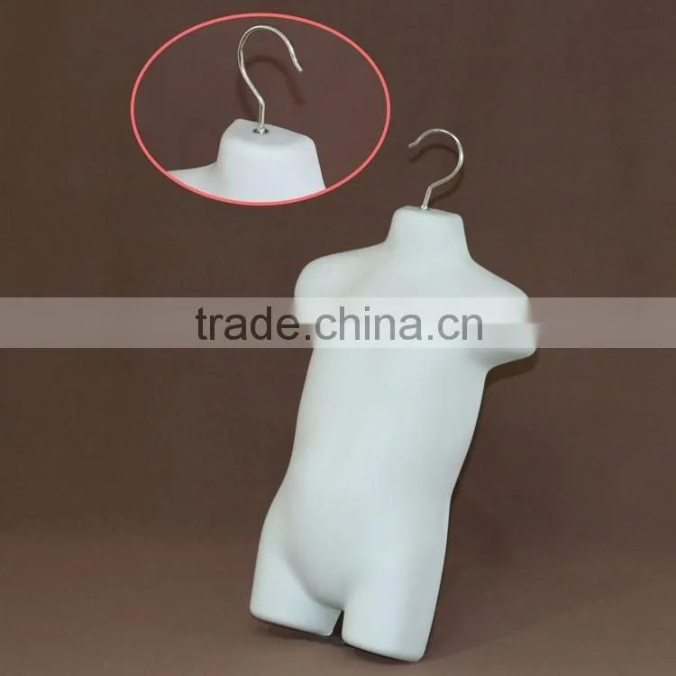 Plastic children/kids form hanging display torso mannequin