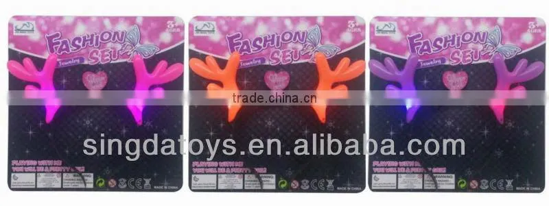 Flashing feather hairpin beautiful party goods christmas light