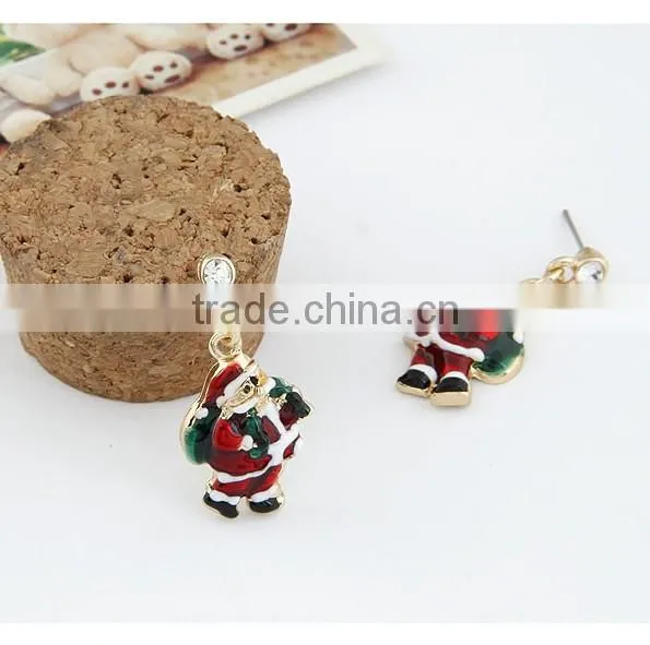 santa earring Christmas motif ornaments santa claus wholesale earring 2013 new