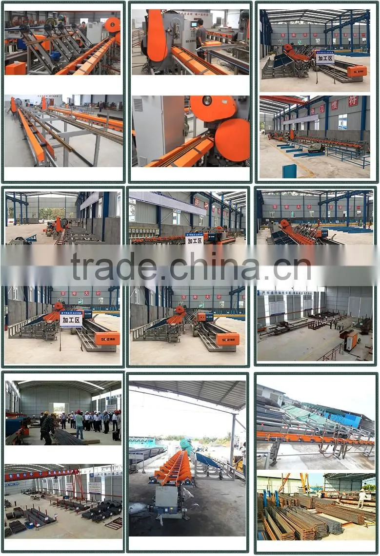automatic mass production high tensile strength threaded rebar cutting machine with bandsaw precision cutting