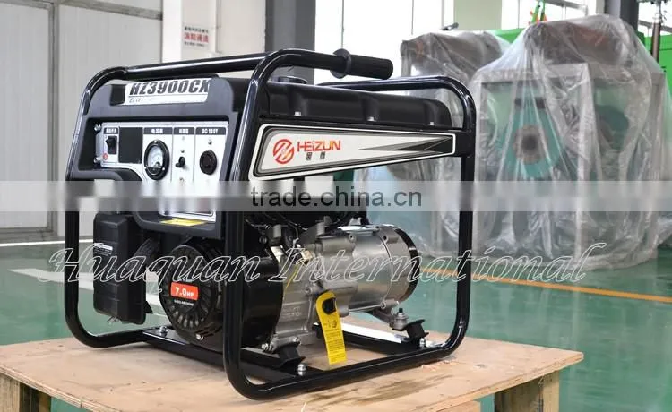 Home use single phase 3kw gasoline generator set