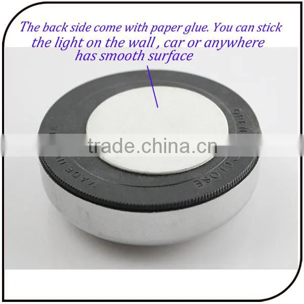 Portable design can install in car cheap 3LED touch lamp with paper glue