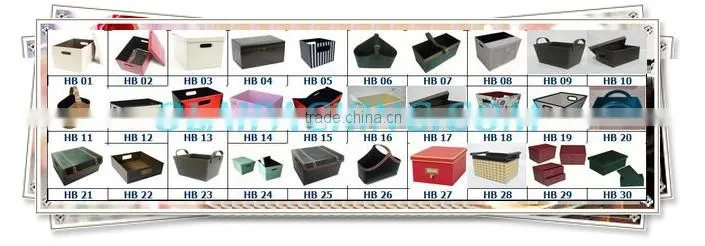 white large capacity leather box for hamper hot sale