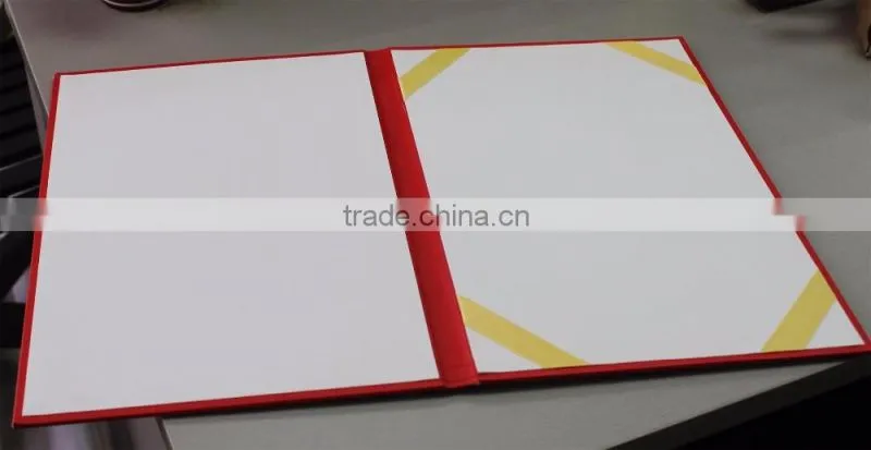Best selling pu/genuine leather customer design certificate holder
