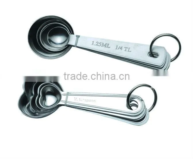 BAKEST Best stainless steel metal measuring spoons/high quality measuring spoons