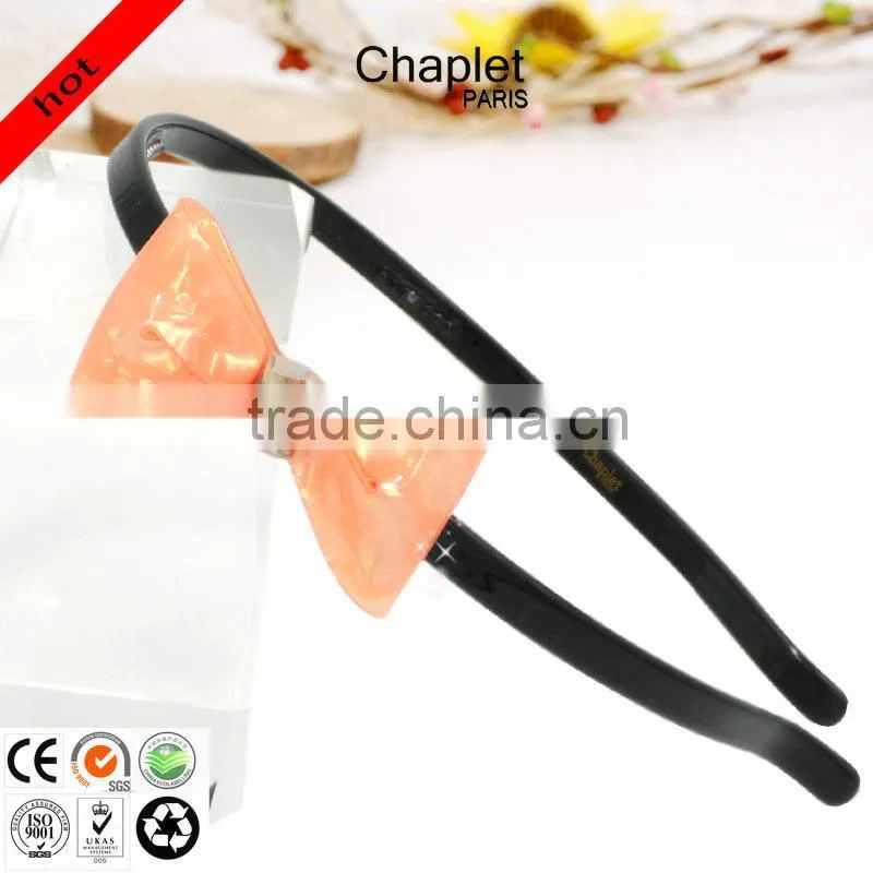hot sell hair accessories of small and subtle bow hairband for girls