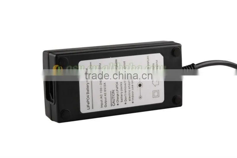 36V 2A charger with plastic case for battery pack
